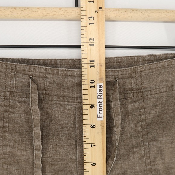 Prana Sutra Mens Shorts L Brown Heather Hemp Blend Drawstring Stretch Outdoor - Picture 5 of 9